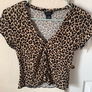cheetah print top